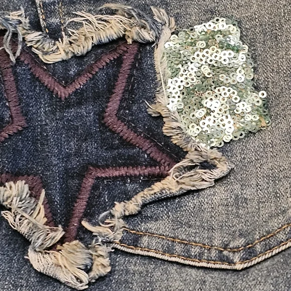 For the Republic Denim patches straight skinny leg size 8/28 ✨️Pre-owned - Picture 9 of 10